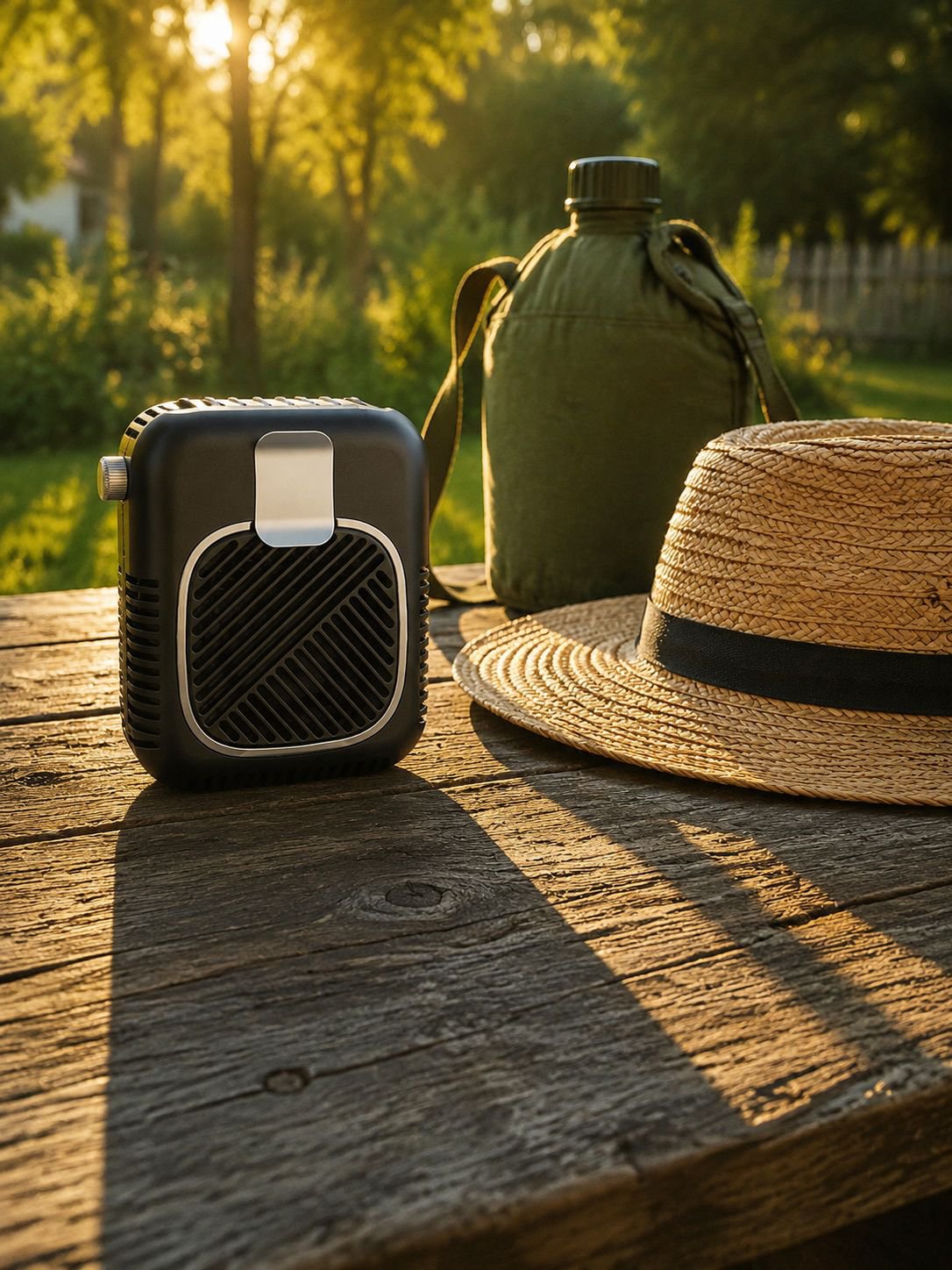 Wearable fan providing personal airflow during a walk