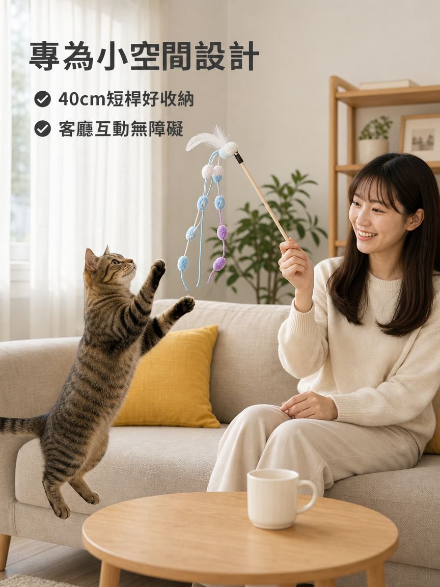 貓咪互動耐用玩具