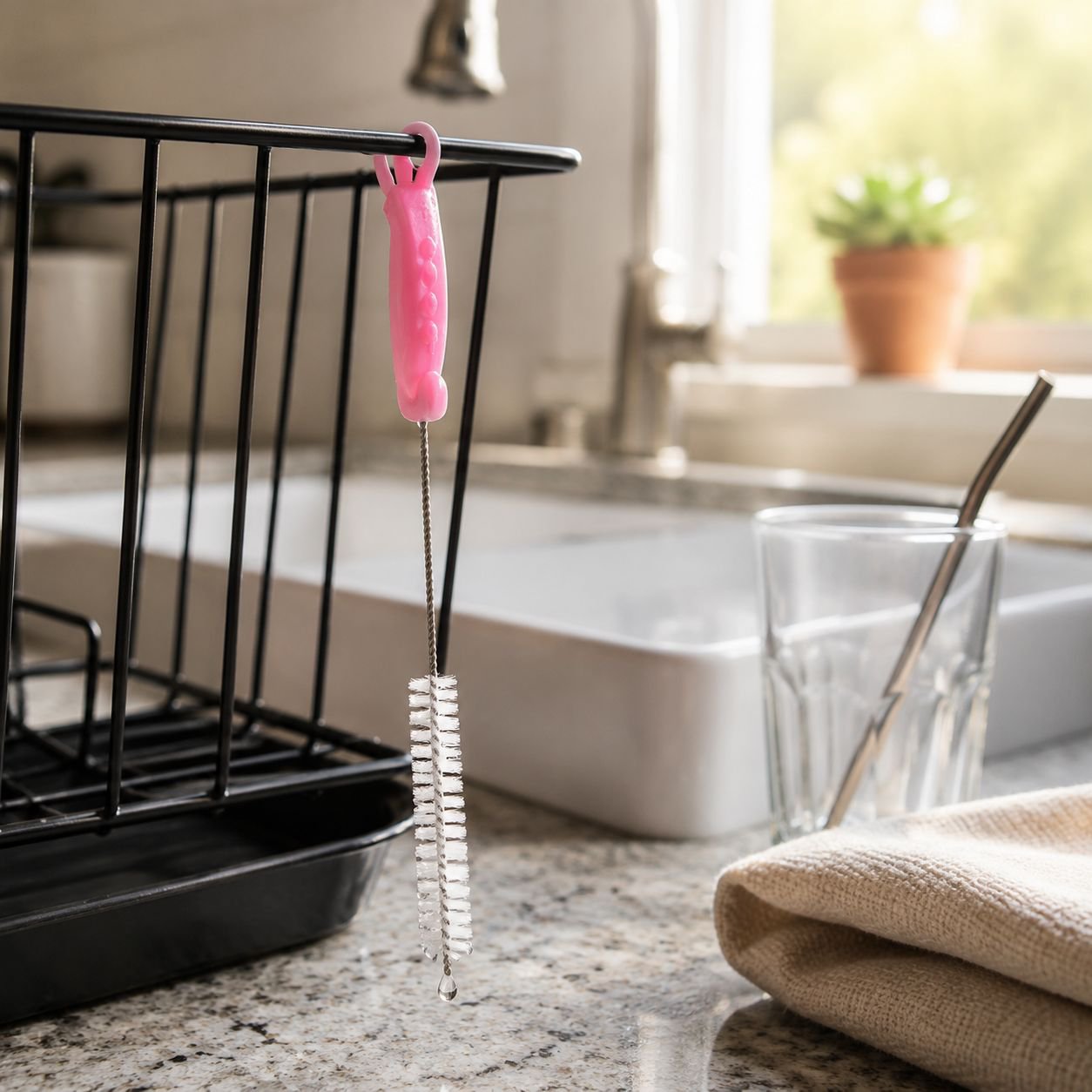 Crocodile-Shaped Straw Cleaning Brush