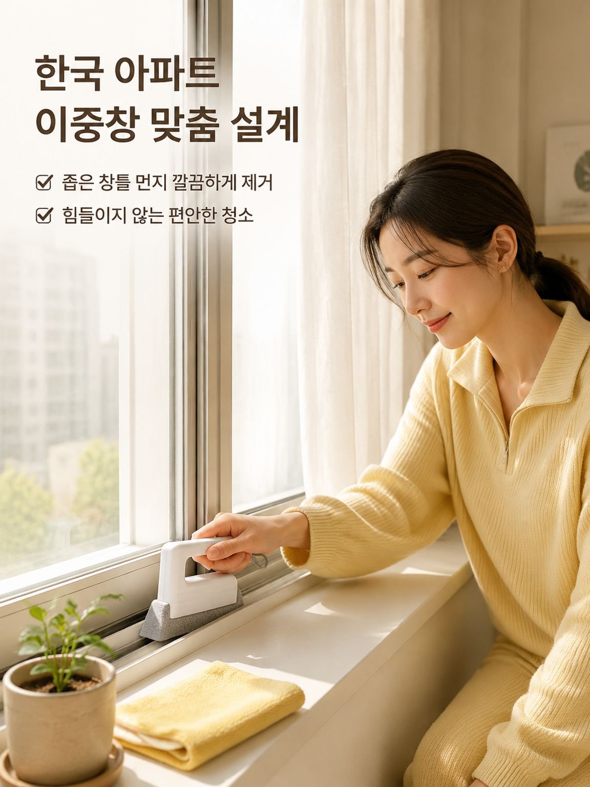 초강력 청소 창틀 틈새 브러쉬