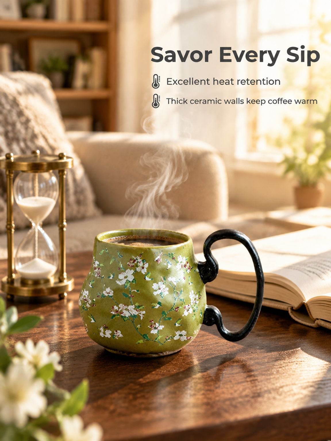 Handcrafted ceramic water cup for everyday household use