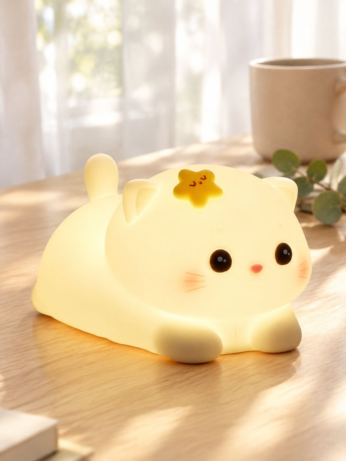 子供部屋にぴったりな猫型ムードライト
