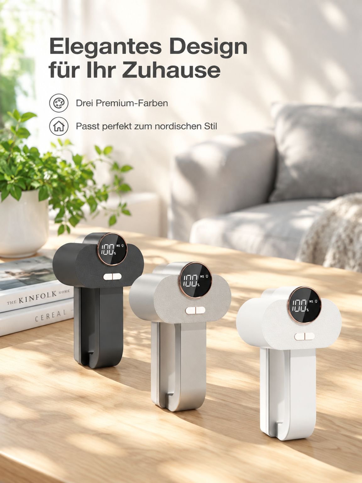 Doppelseitiger elektrischer Fusselrasierer für Kleidung