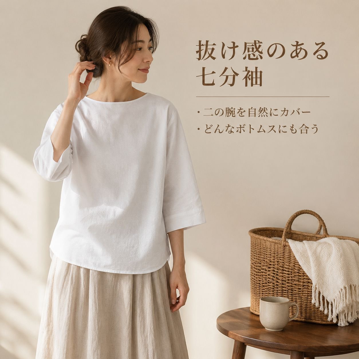 カジュアル綿麻トップス レディース 夏 おしゃれブラウス