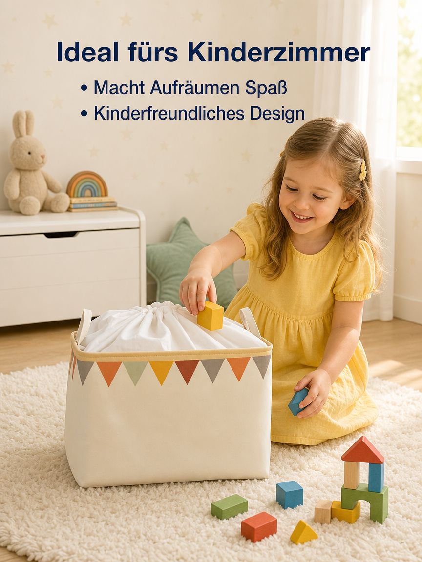 Aufbewahrungsbox aus Segeltuch mit Stoffgürtel, Spielzeug-Garderobe, Kleidung, Aufbewahrungsbox, tra