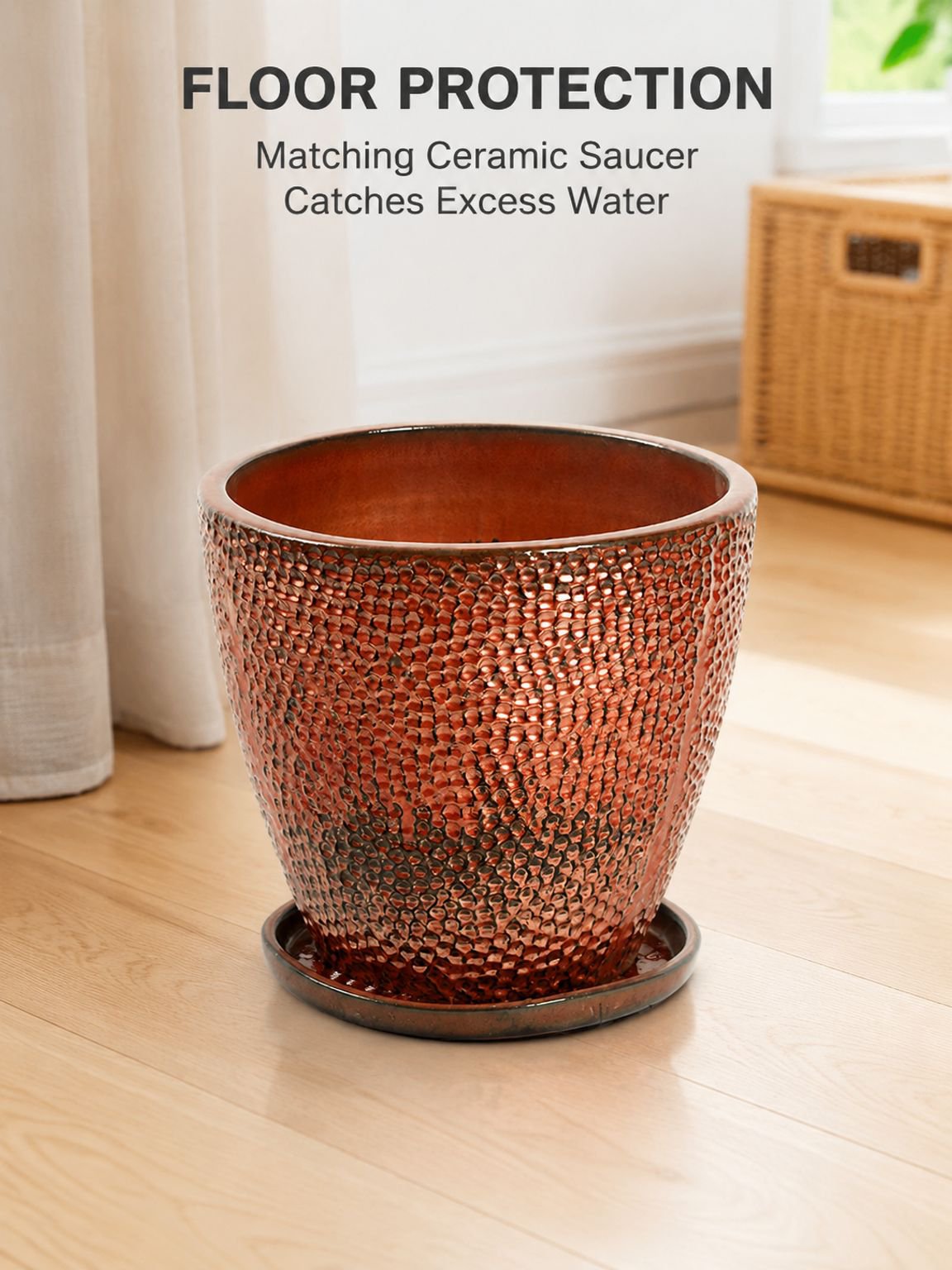 Flower pot garden large ceramic flower pot