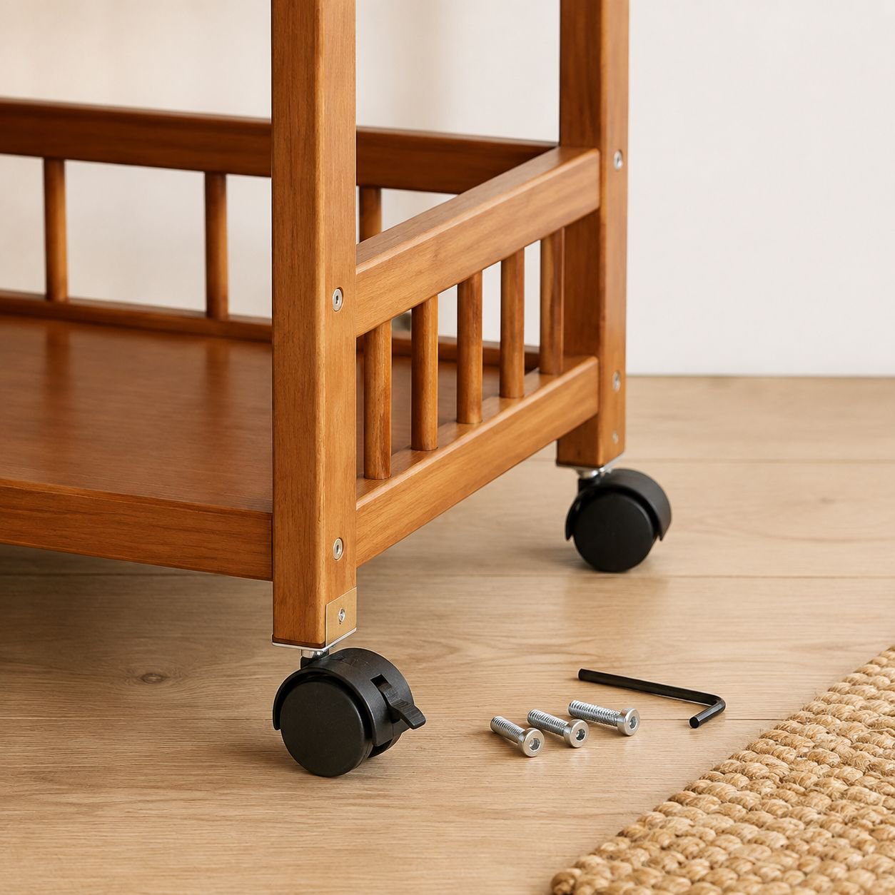 Space saving snack rack for living room