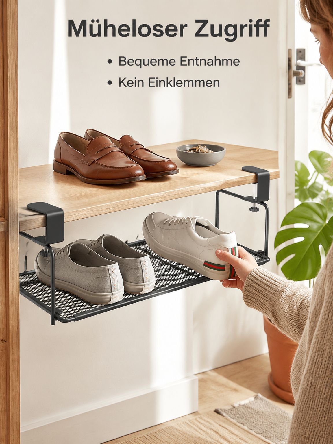 Platzsparendes Schuhregal – Kreativer Organizer