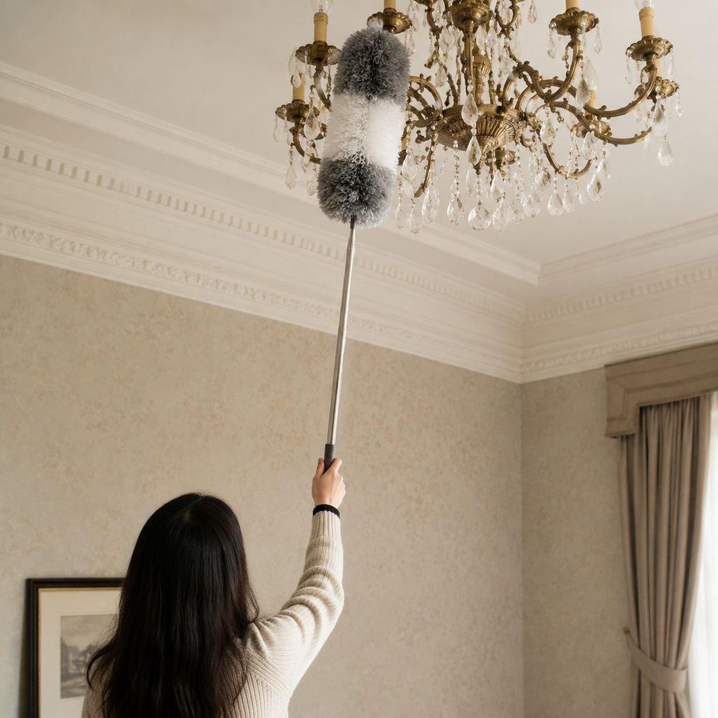 Telescopic Feather Dust Duster for Home and Car Cleaning