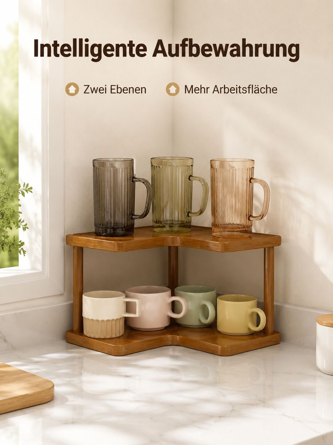 Stilvolle Tassenhalterung für die Küche