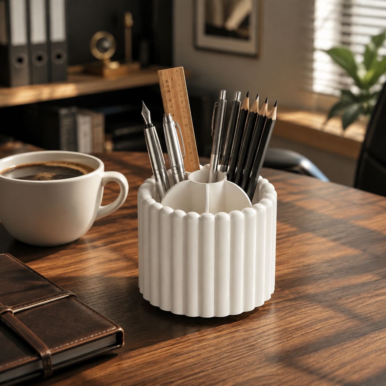 Stylish Cosmetic Brush Storage Container