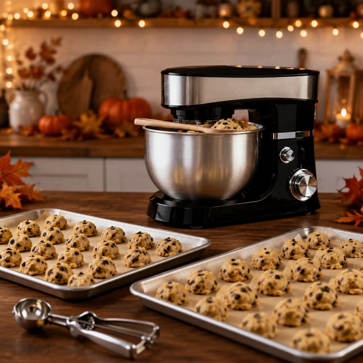 5.5L Large Capacity Multi-functional Mixer, Dough Kneading, Whisking, and Blending All-in-One