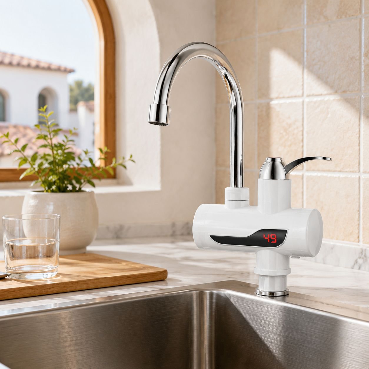 Grifo eléctrico instantáneo de agua caliente JMY (caja de color)