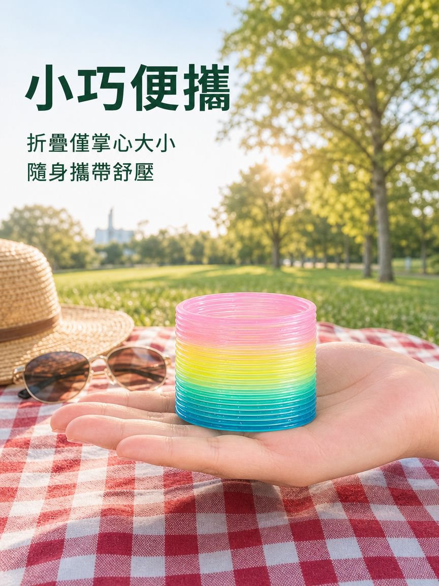 彩虹彈簧圈玩具