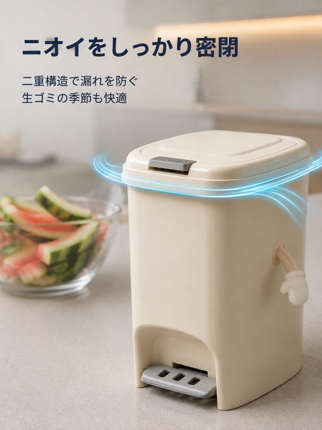 蓋とフリップトップ付きの大容量家庭用ゴミ箱