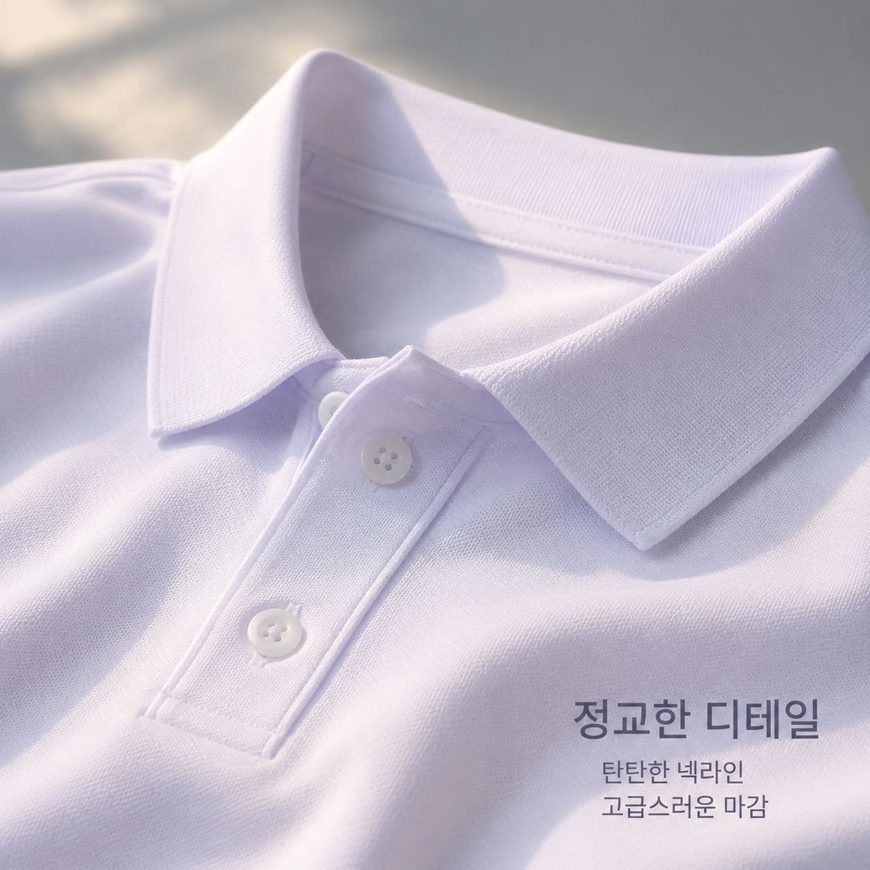 남성용 반팔 폴로 셔츠