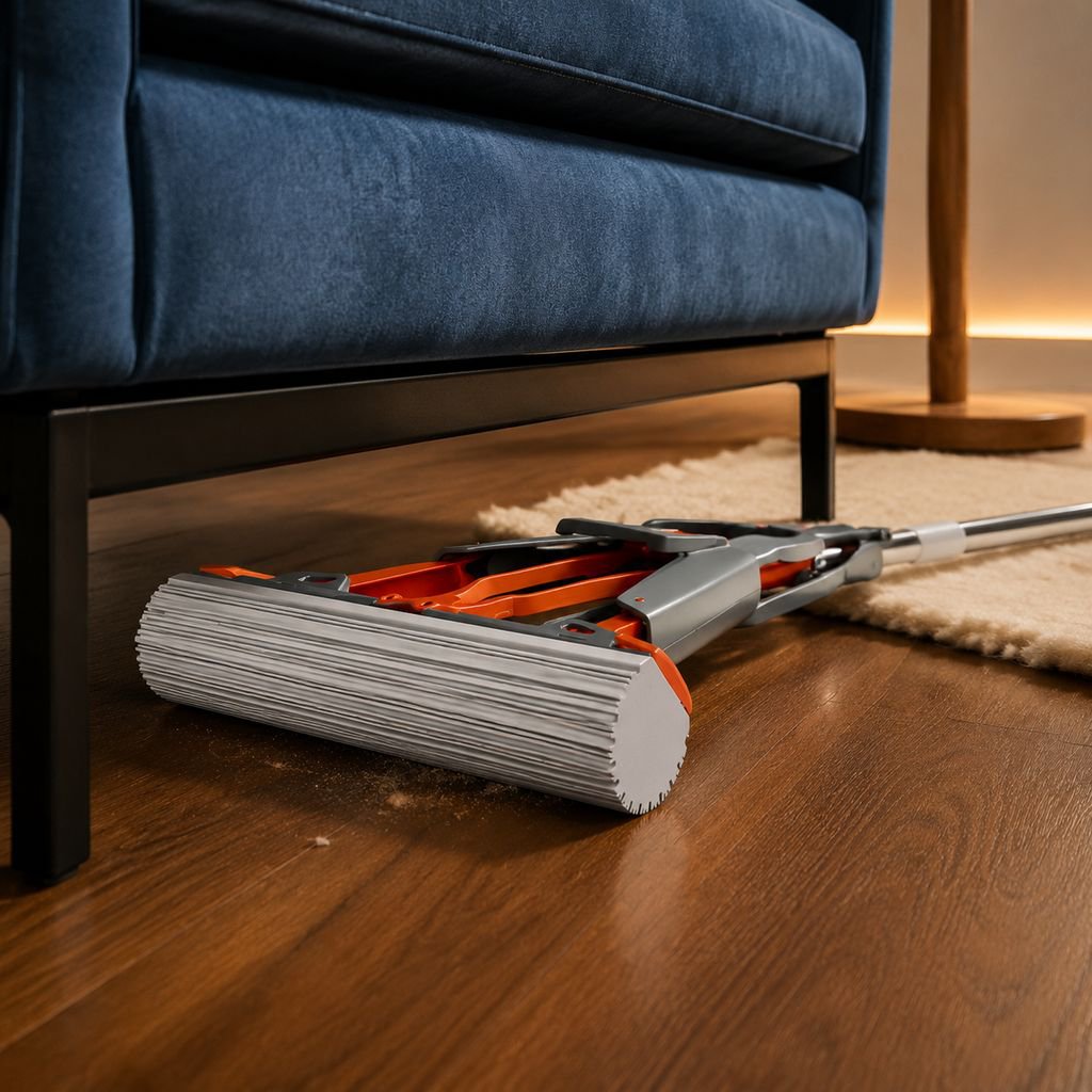 Mopa de esponja gruesa absorbente, manos libres, exprimible, para casa