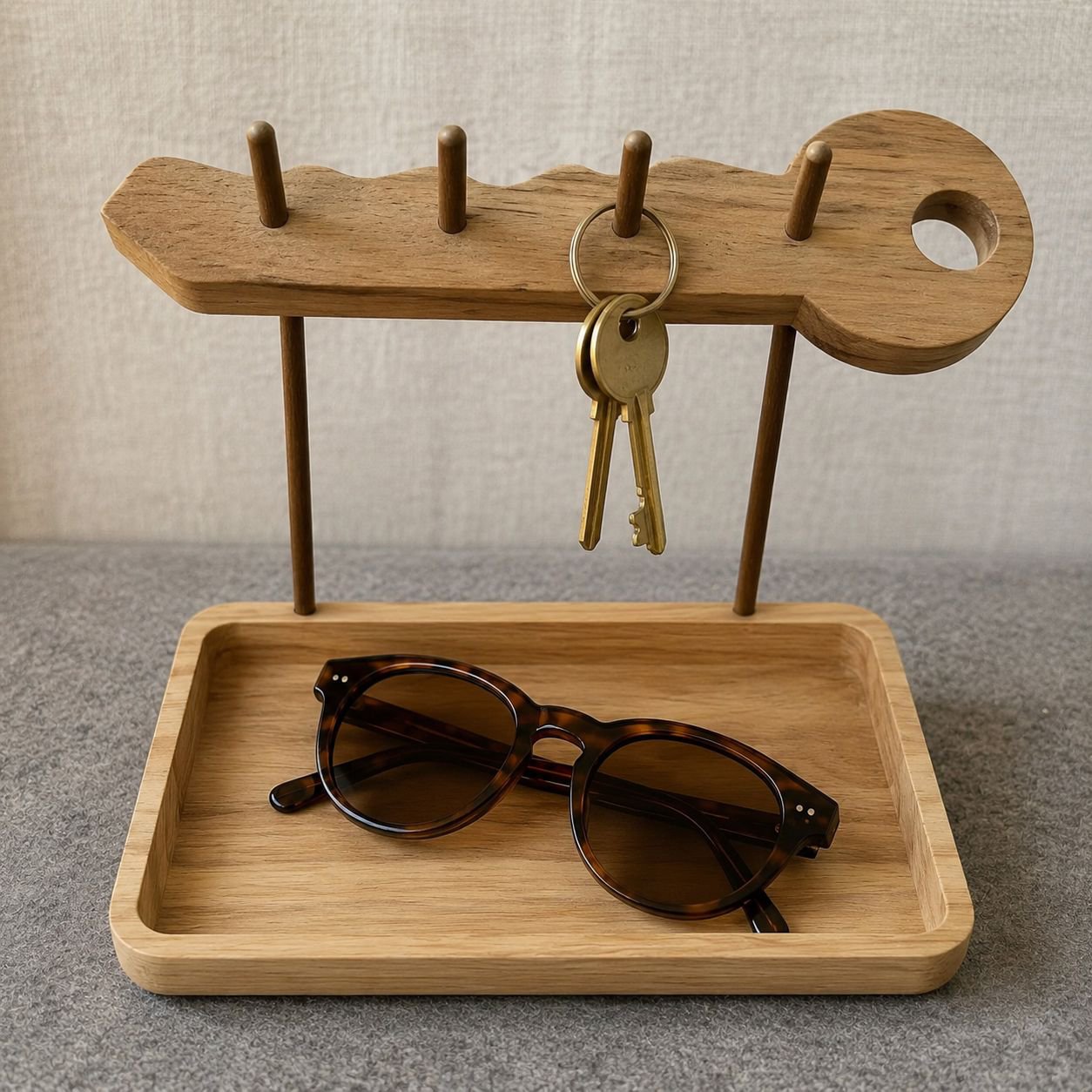 Door Key Storage Ornament Shelf