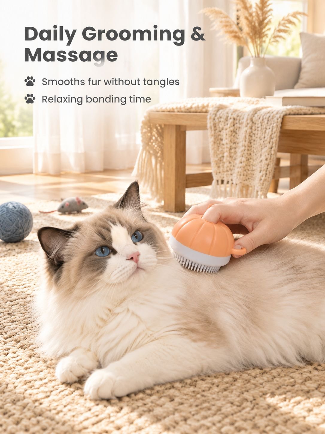 Dog and Cat Massage Cleaning Brush