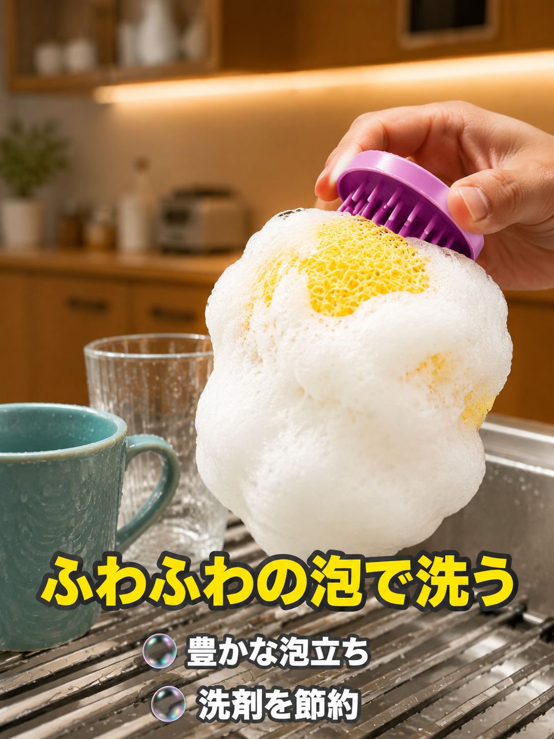 かわいいナノほつれないスチールたわし キッチン用鍋洗いクリーニングボール