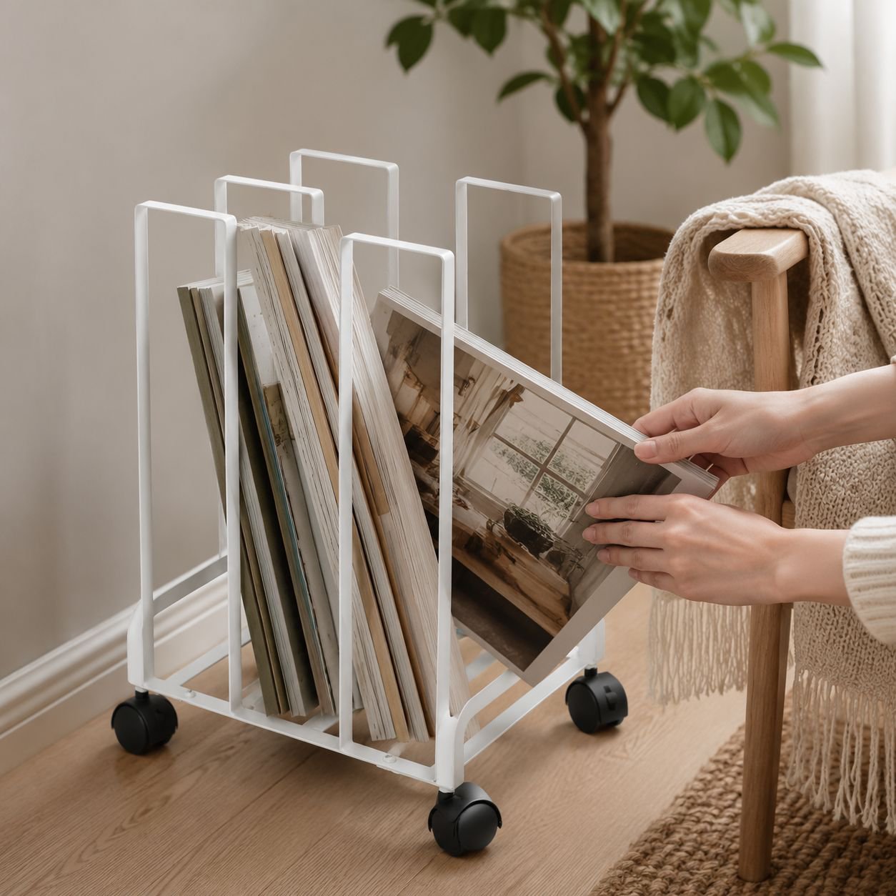 Lightweight cardboard rack for home storage