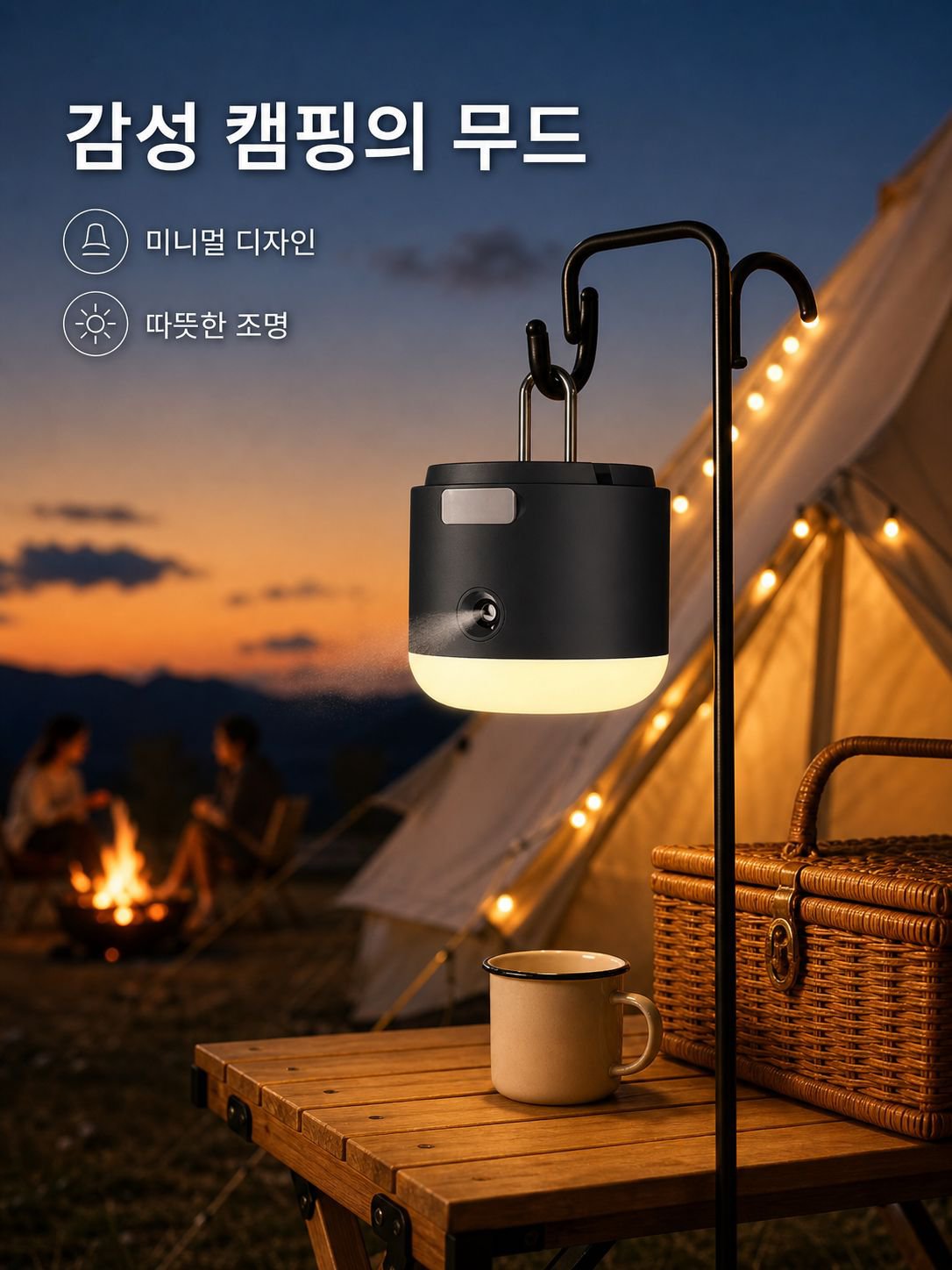 야외 매달이 모기 퇴치 램프
