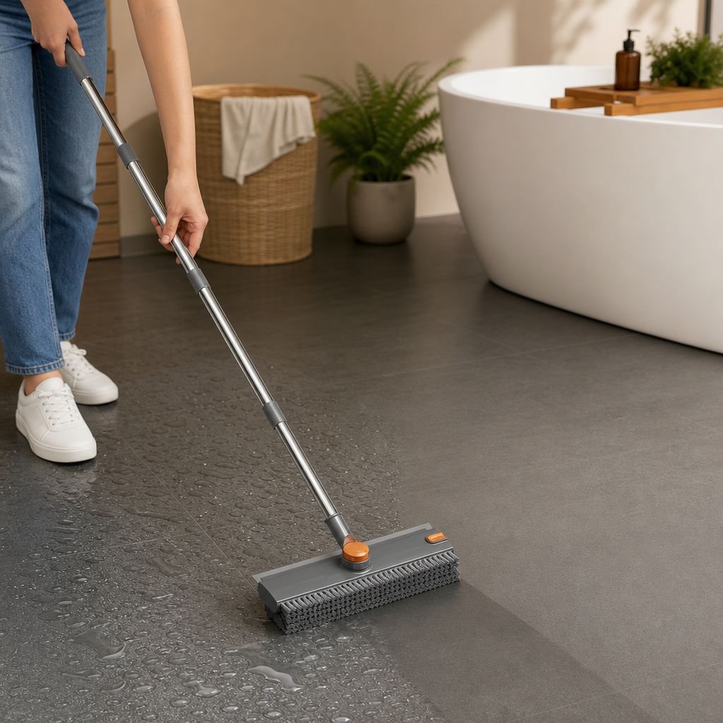 V-Shaped Rotating Floor Brush, Bathroom Tile Cleaning Brush, Stiff Bristle Gap Brush