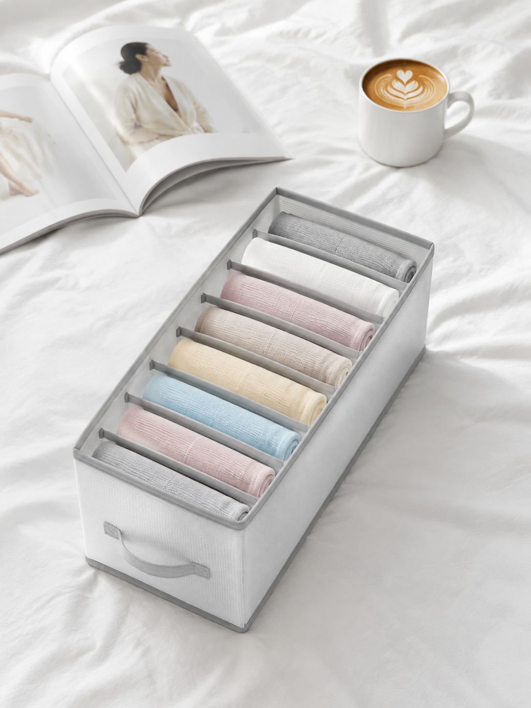Transparent PP board washable wardrobe drawer organizer