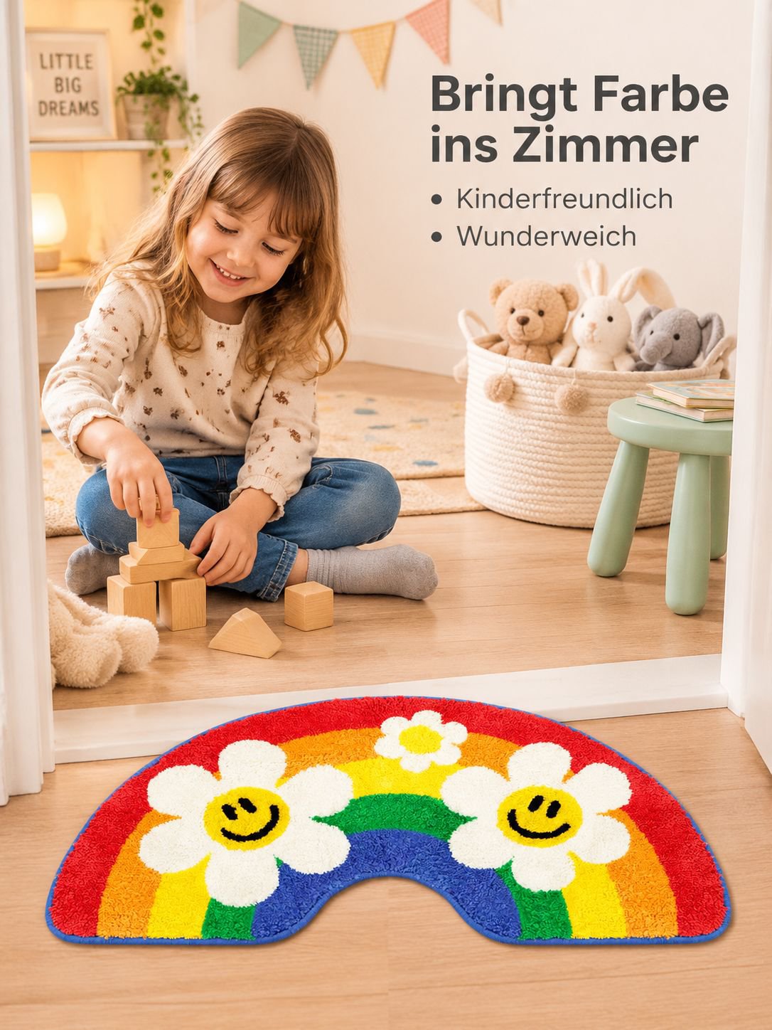 Regenbogen-Antirutschmatte