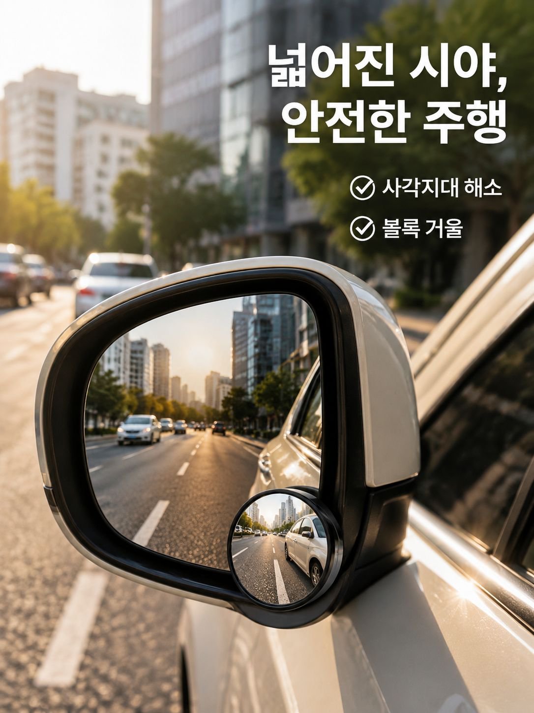 초고화질 흡착식 후방 소형 미러