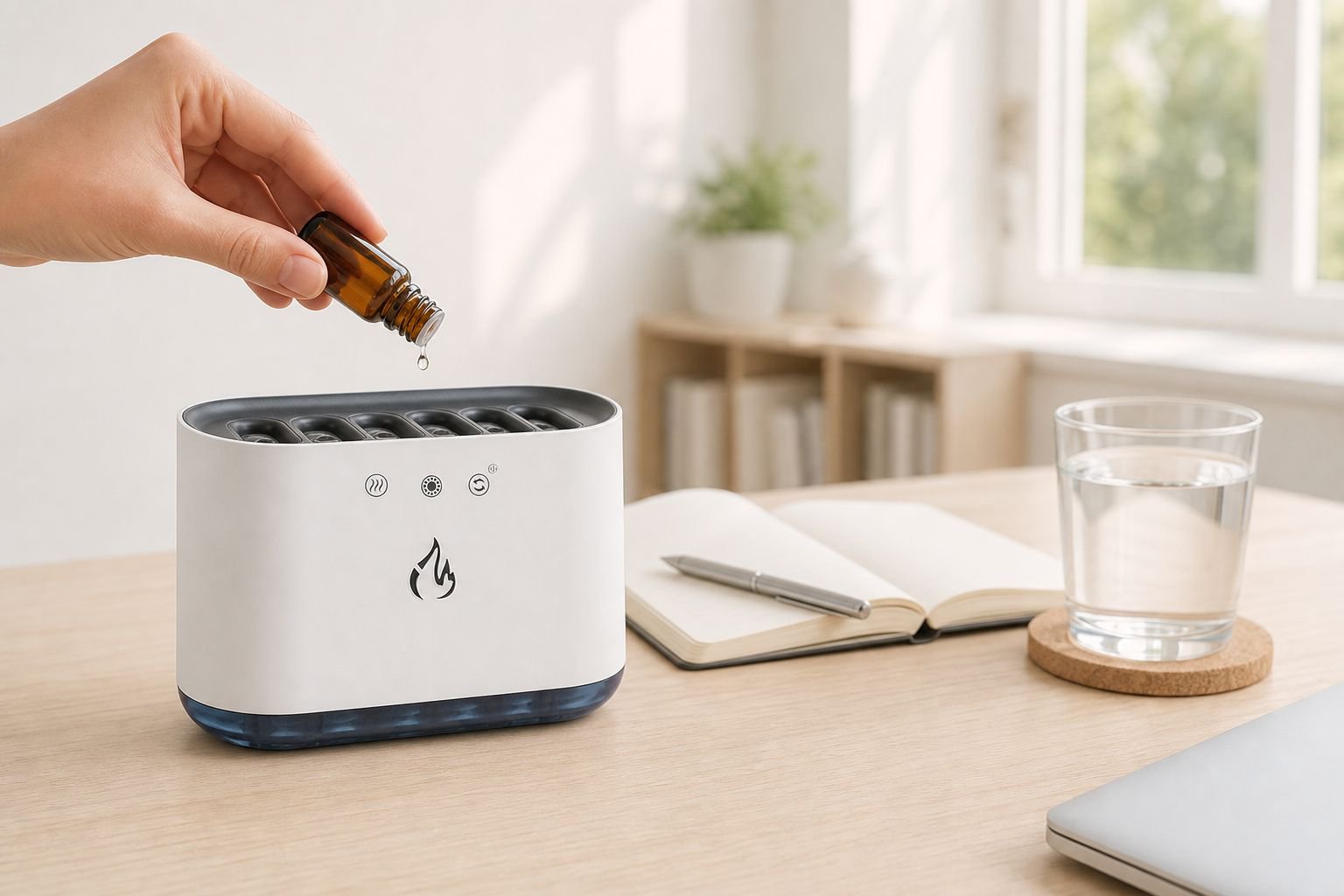 Humidificador portátil con función de captura de sonido y difusor de aroma