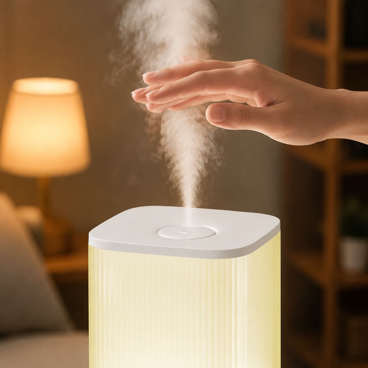 Silent Home Air Purifier, Large Capacity Quiet Humidifier