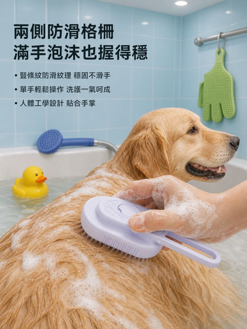 寵物電動去毛沐浴刷