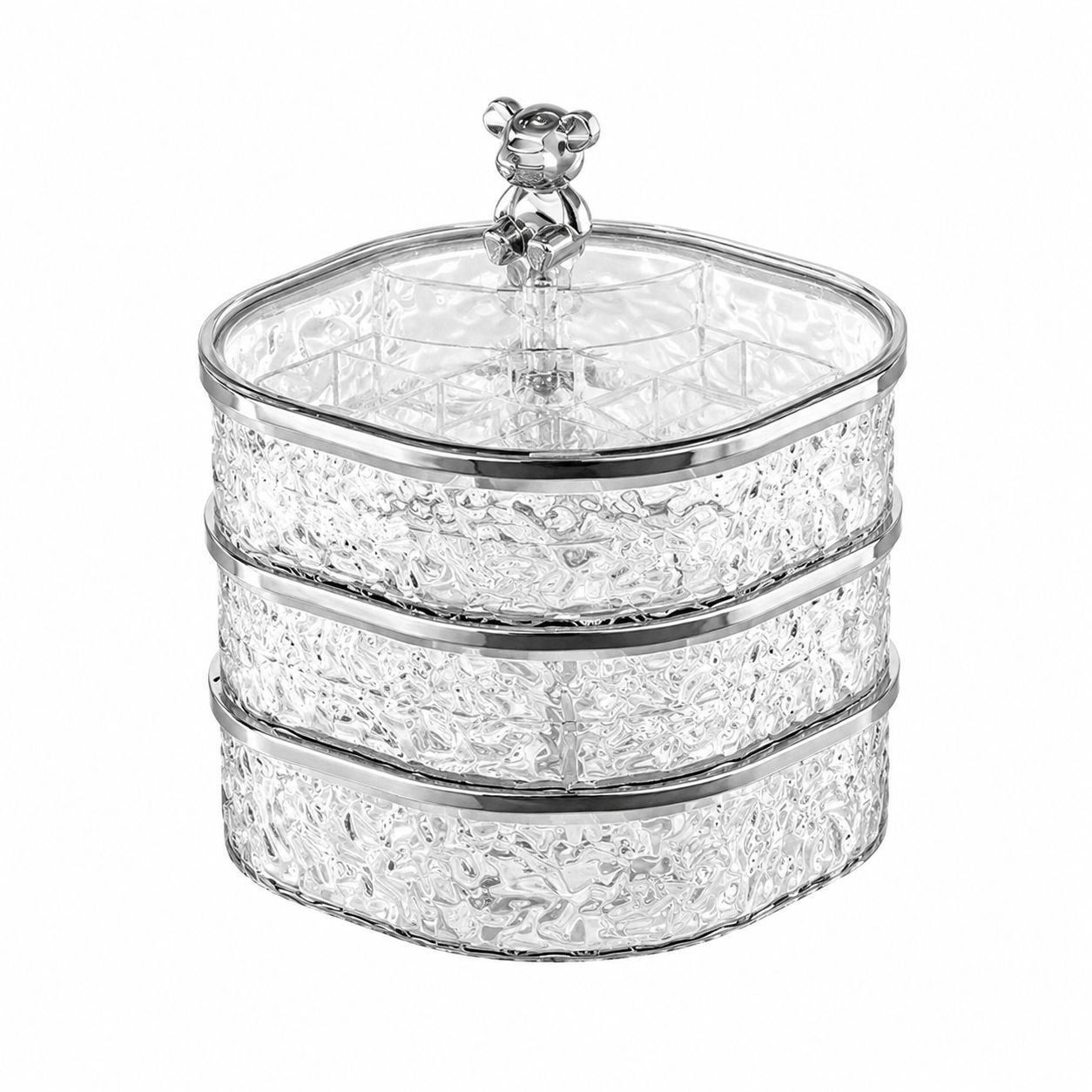 Light Luxury Style Jewelry Organizer Desktop Plastic Multifunctional