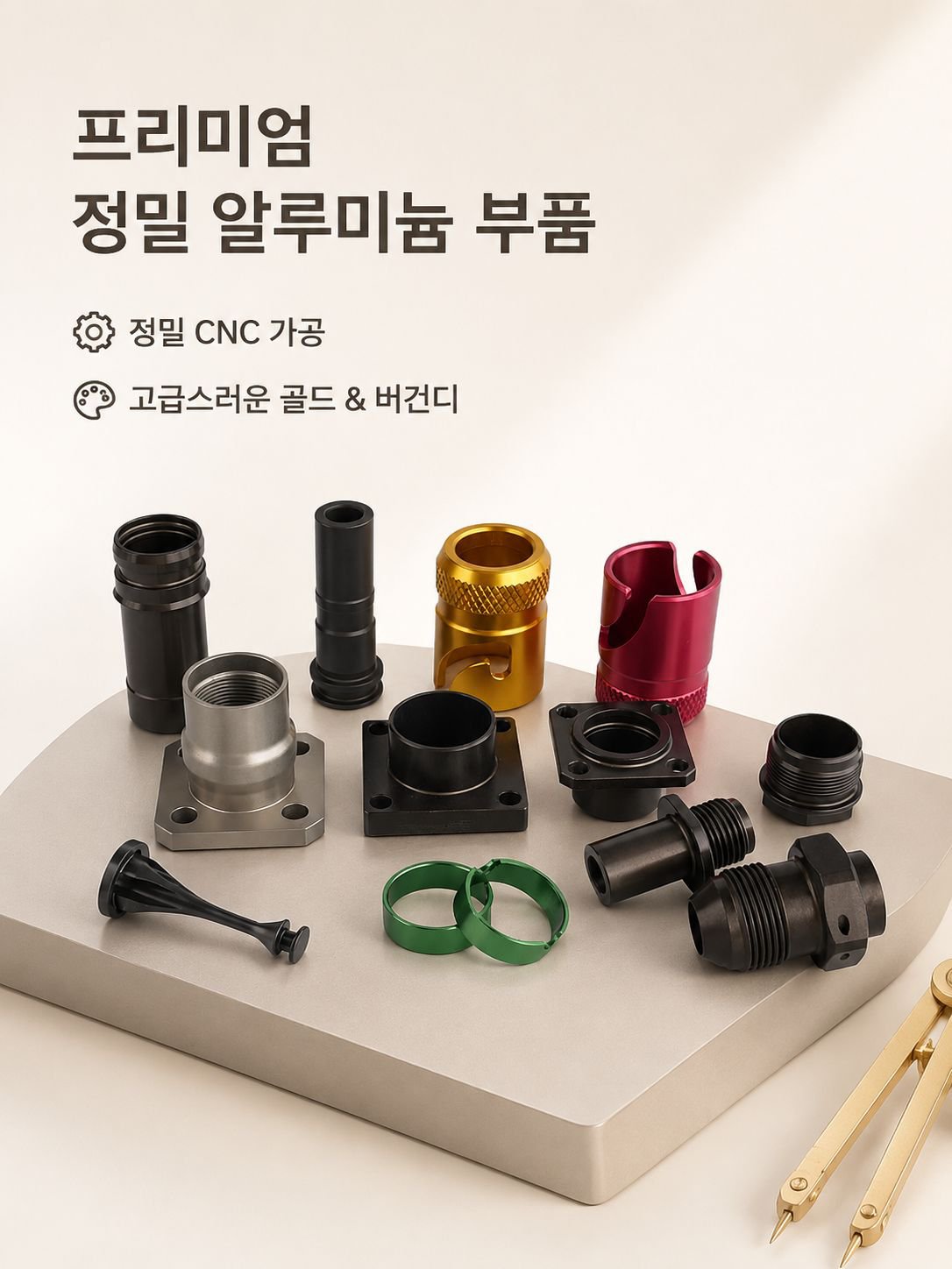 고정밀 알루미늄 합금 하드웨어 부품