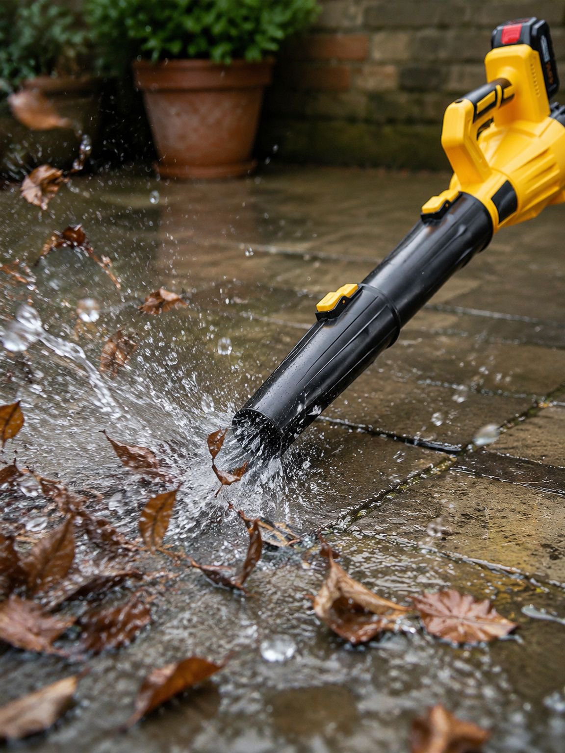 Electric air blower for industrial cleaning