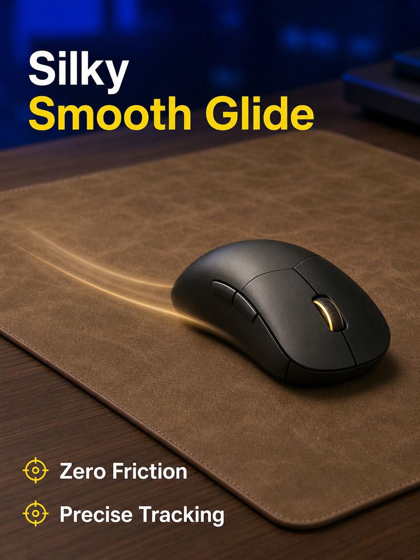 Extended mouse pad for gaming and office setup