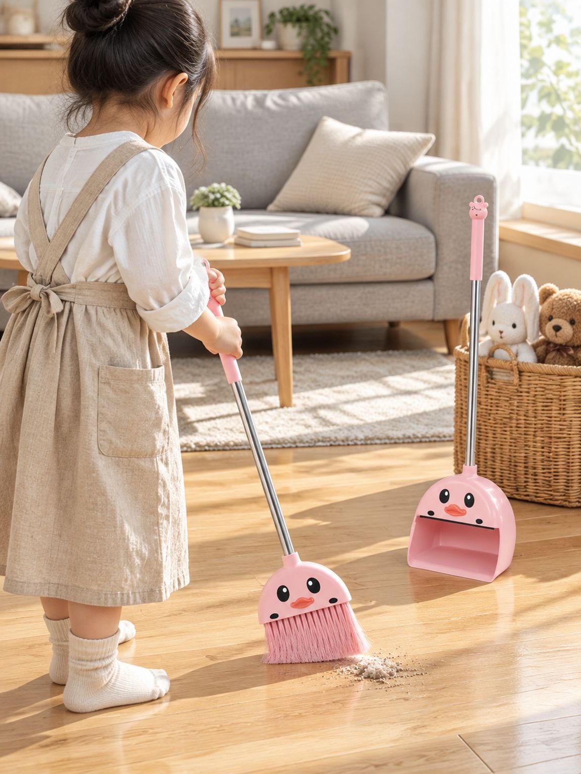 キッズ向けかわいい掃除道具セット