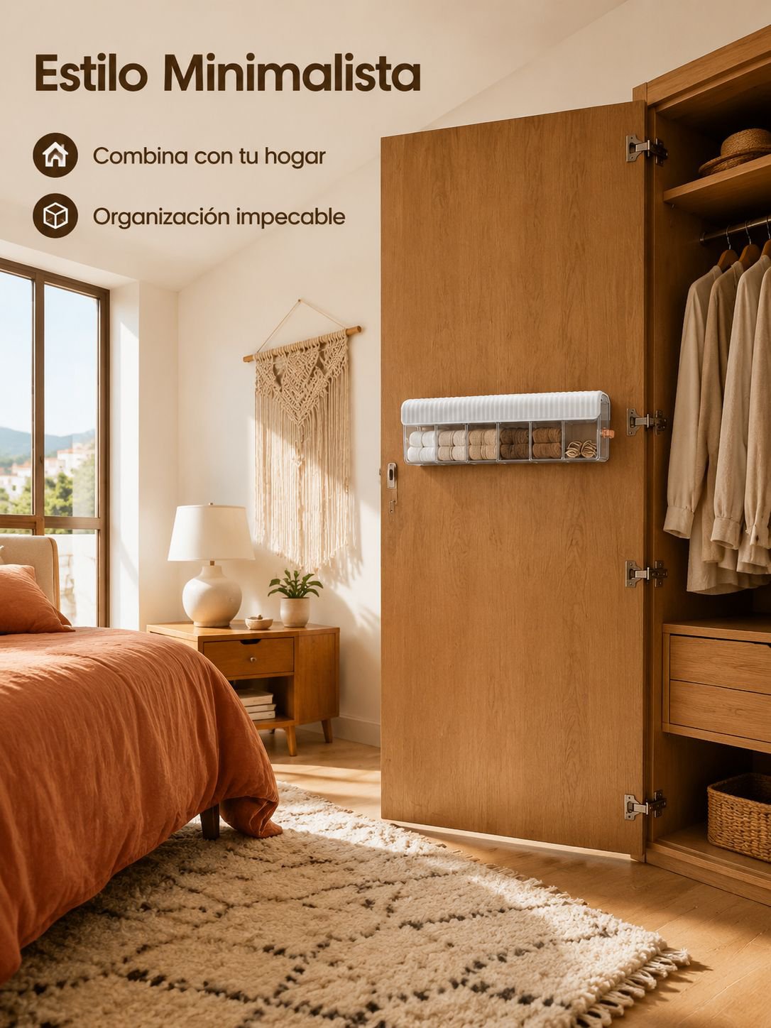 Organizador de ropa interior de pared con varias secciones, la mejor opción para tu nuevo hogar