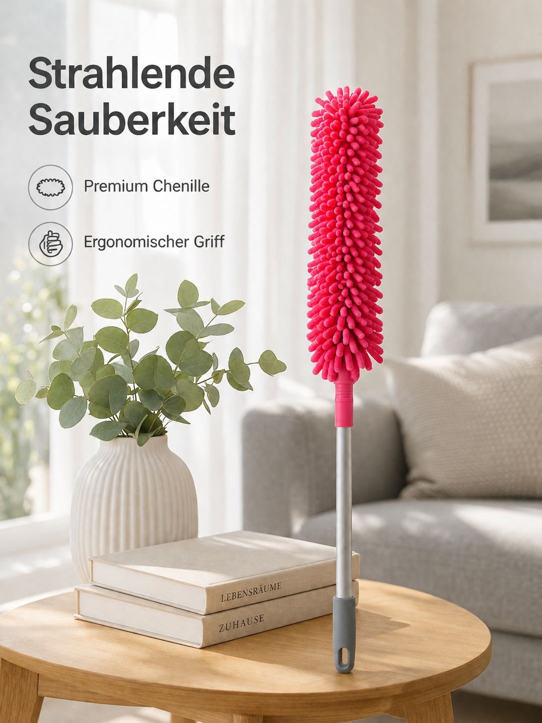 Chinelle abnehmbarer und waschbarer Staubwedel