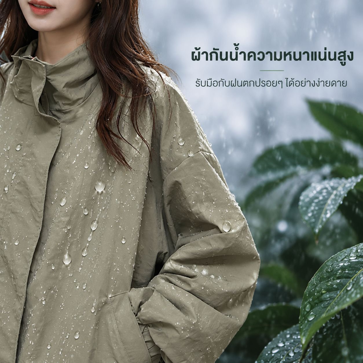 เสื้อแจ็คเก็ตผู้หญิง กันลมกันน้ำ ทรงหลวม สำหรับฤดูใบไม้ผลิและฤดูใบไม้ร่วง