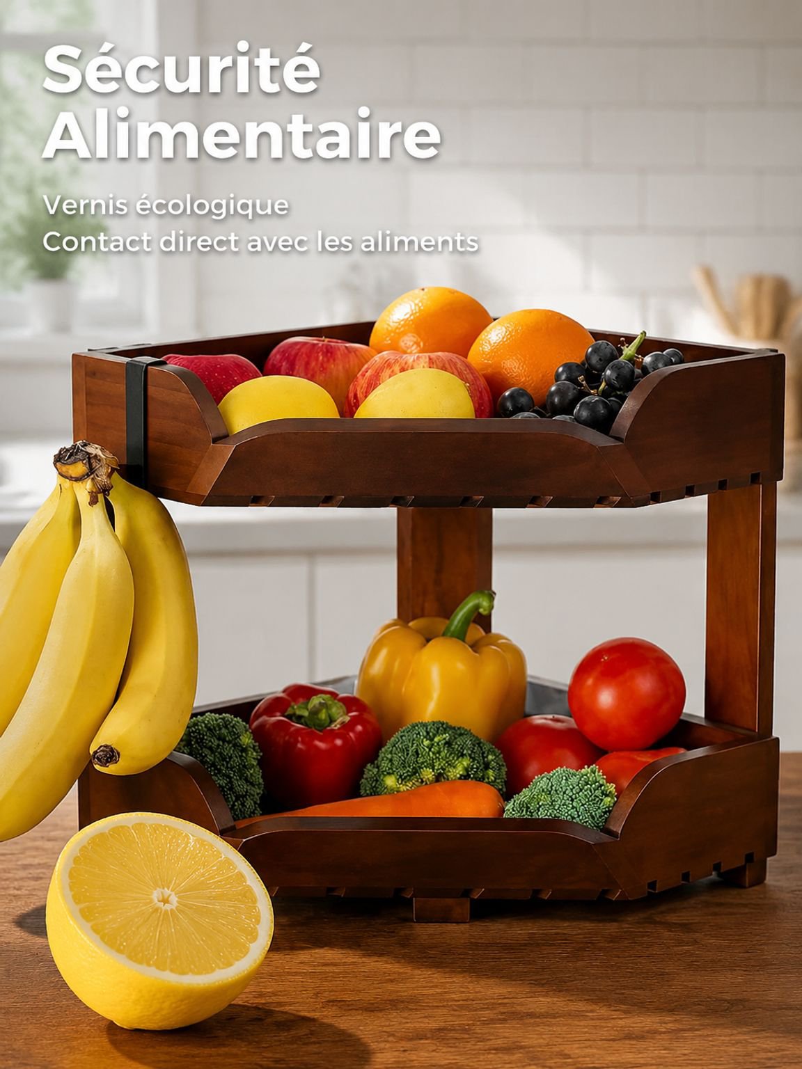 Étagère de cuisine pour ranger petits aliments et paquets