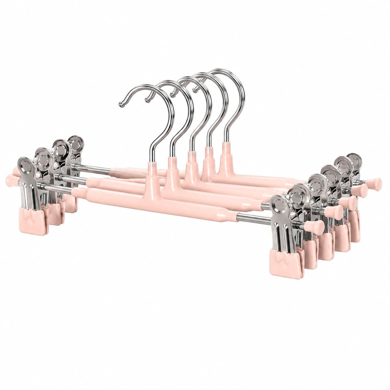 Perchero multifuncional antideslizante de acero inoxidable para pantalones, pinza organizadora