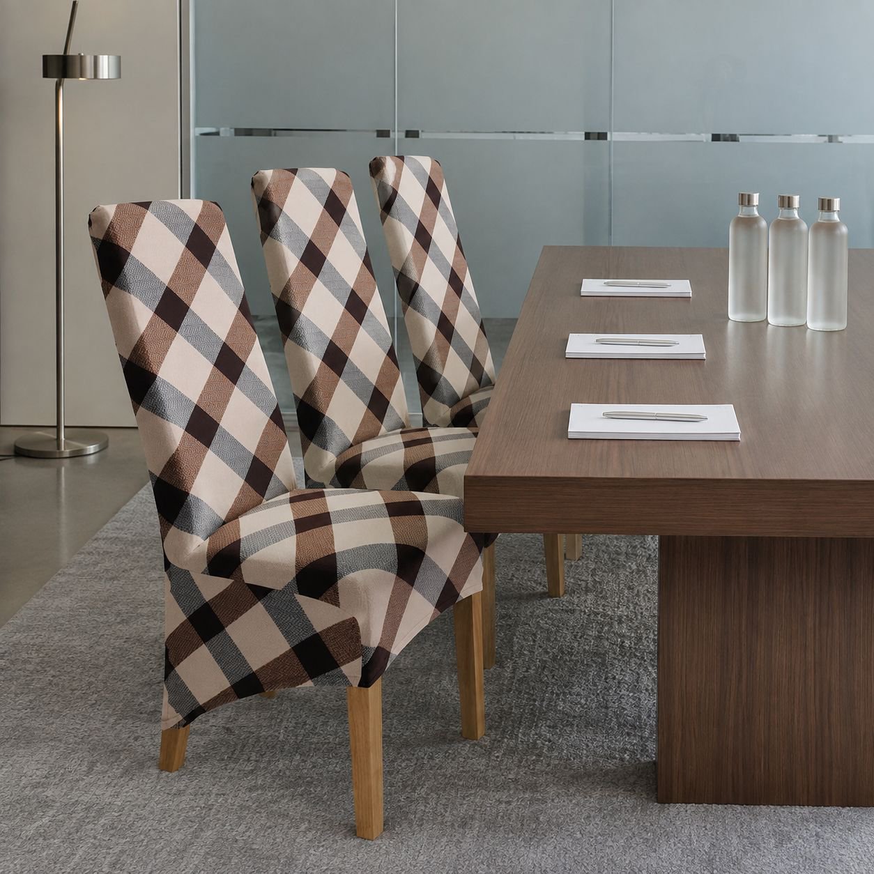 Elastic Chair Cover with Various Prints for Office