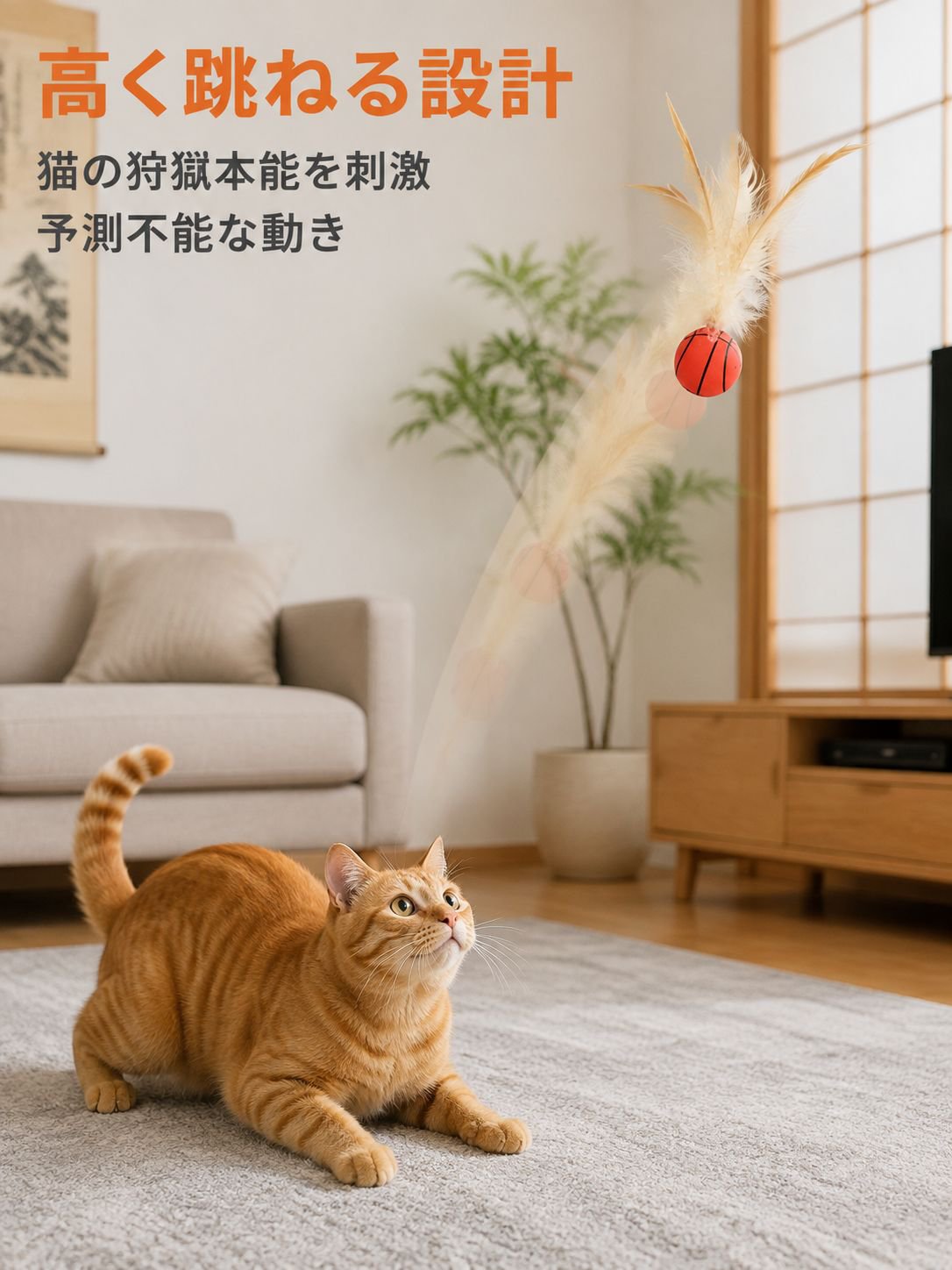 弾力鶏の毛玉猫の娯楽自分で憂さ晴らしてインタラクティブボールを投げます