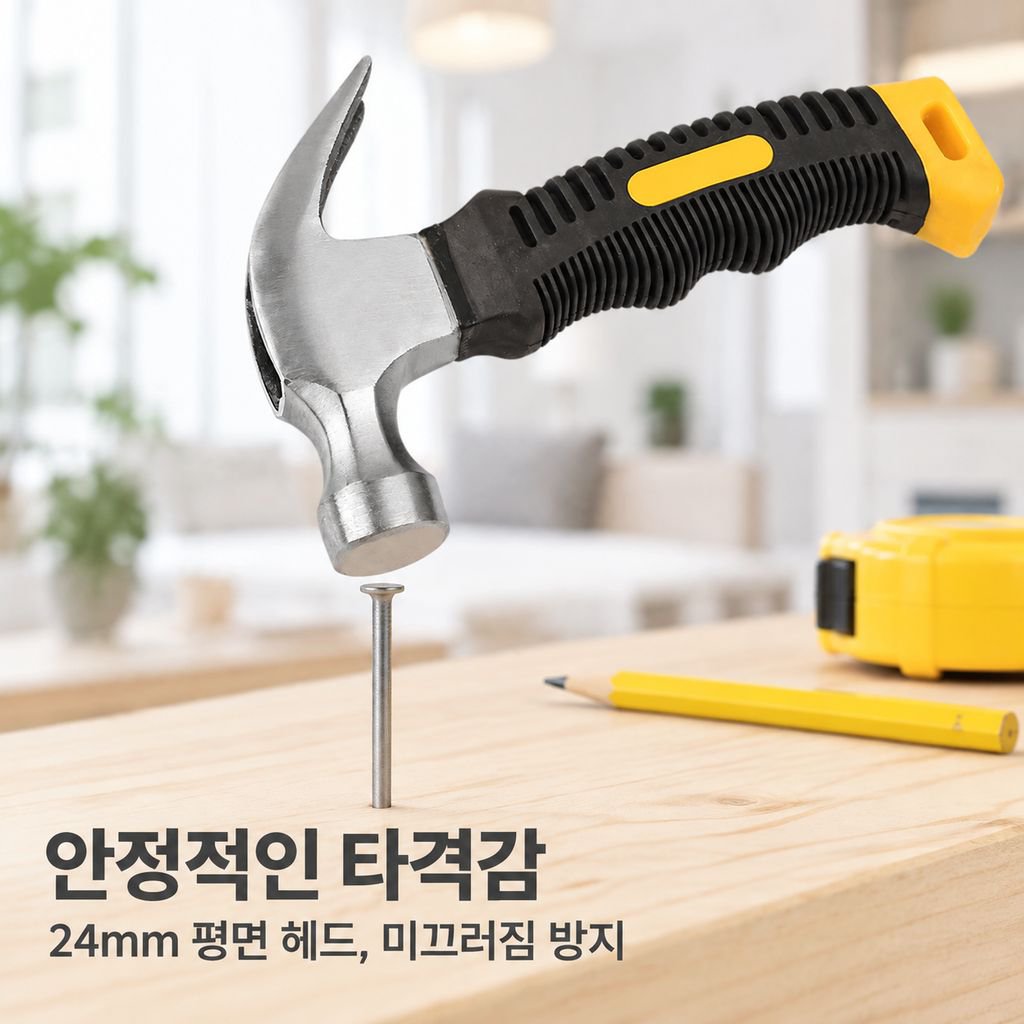 미니 장도리 목공용 못뽑이 쇠망치 가정용 일체형 소형 망치
