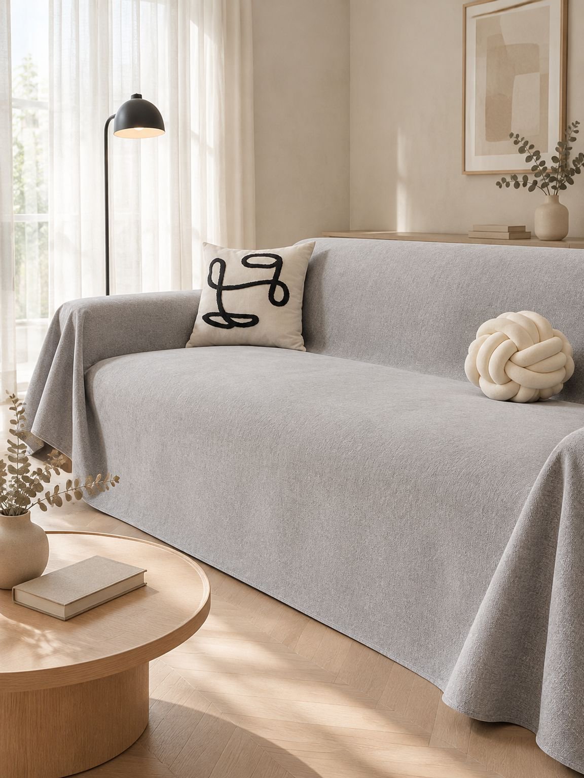 Housse de canapé anti-griffures de chat pour protéger le mobilier