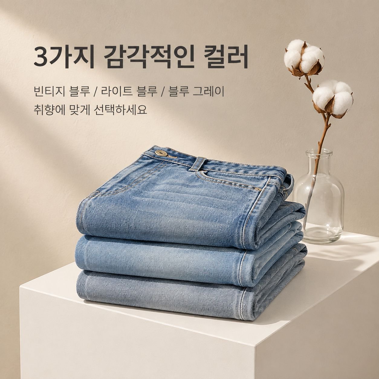 남성용 스트레이트 레그 진