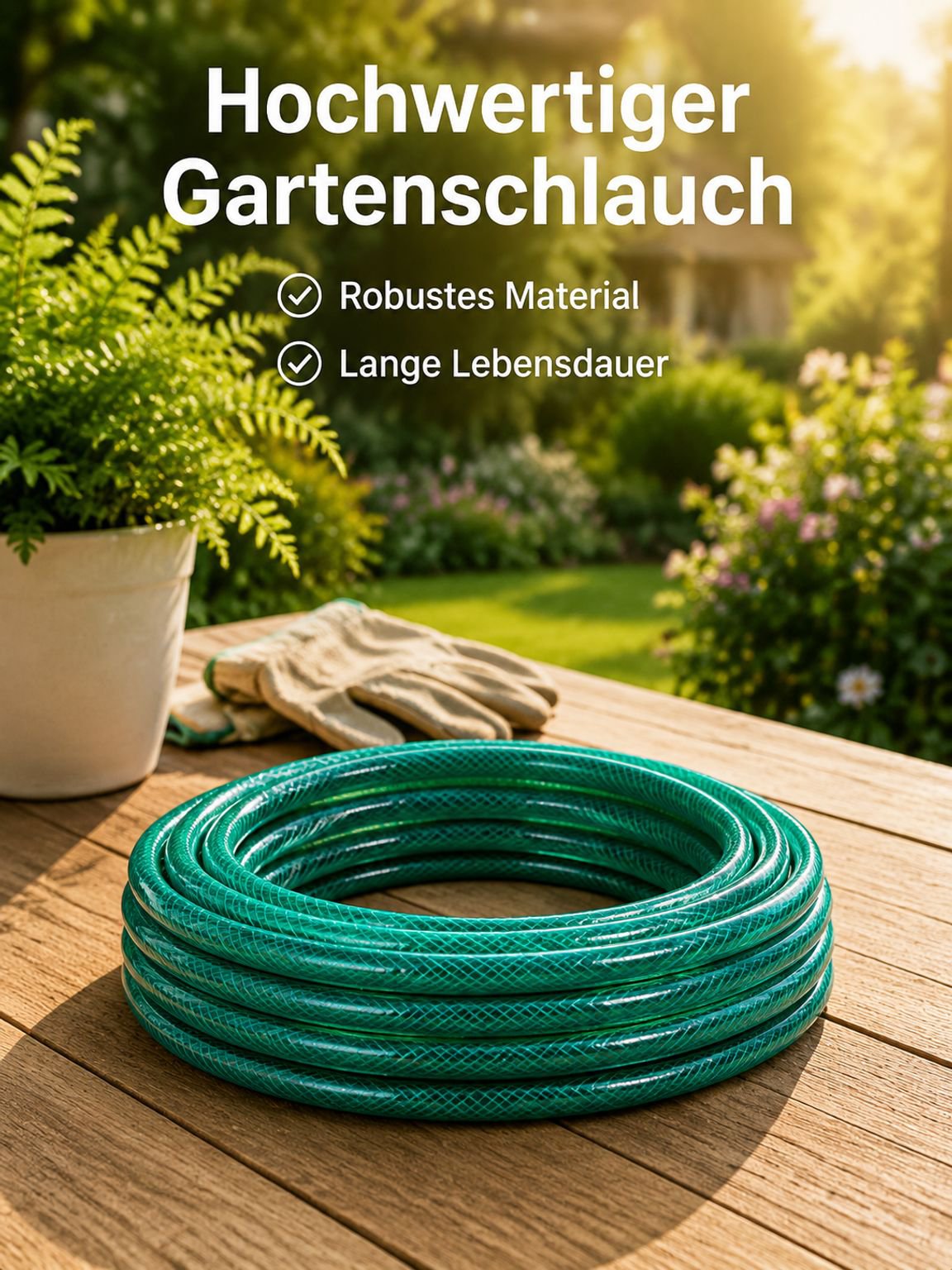 PVC-Gartenschlauch für Garten, Landwirtschaft und Hofbewässerung; 