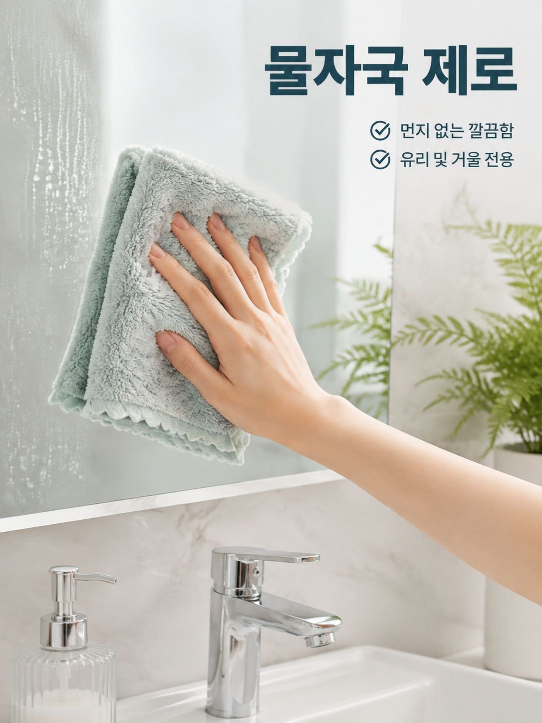 코랄 극세사 청소 타월